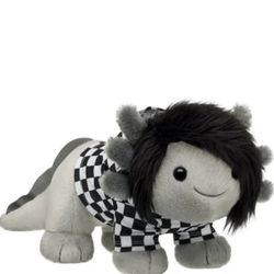  Build A Bear Emo Axolotl Stuffed Checkered Black and White Hoodie