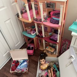 Barbie House and Dolls