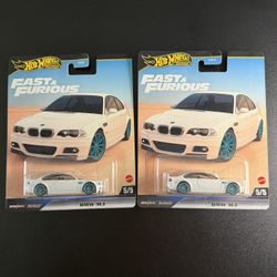 2025 Hot Wheels Fast and Furious BMW M3 E46 Lot of 2 Premiums Car Culture