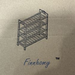 Classic 4 tier bamboo shoes rack
