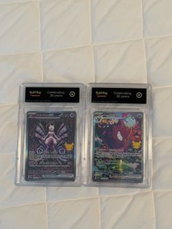 Pokémon 30th Anniversary Mewtwo ex & Gengar ex Cards