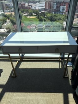 White/ Gold Desk