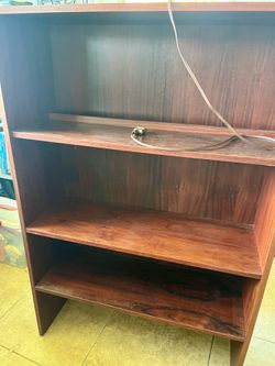 Book case with light