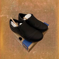 Clark’s collection Cora giny leather shoe black size 7.5 XW