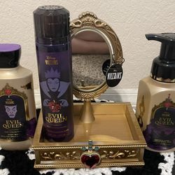 Limited Edition Disney BBW Evil Queen Makeup Fragrance Tray+Body Wash+Fragrance Mist+Hand Soap