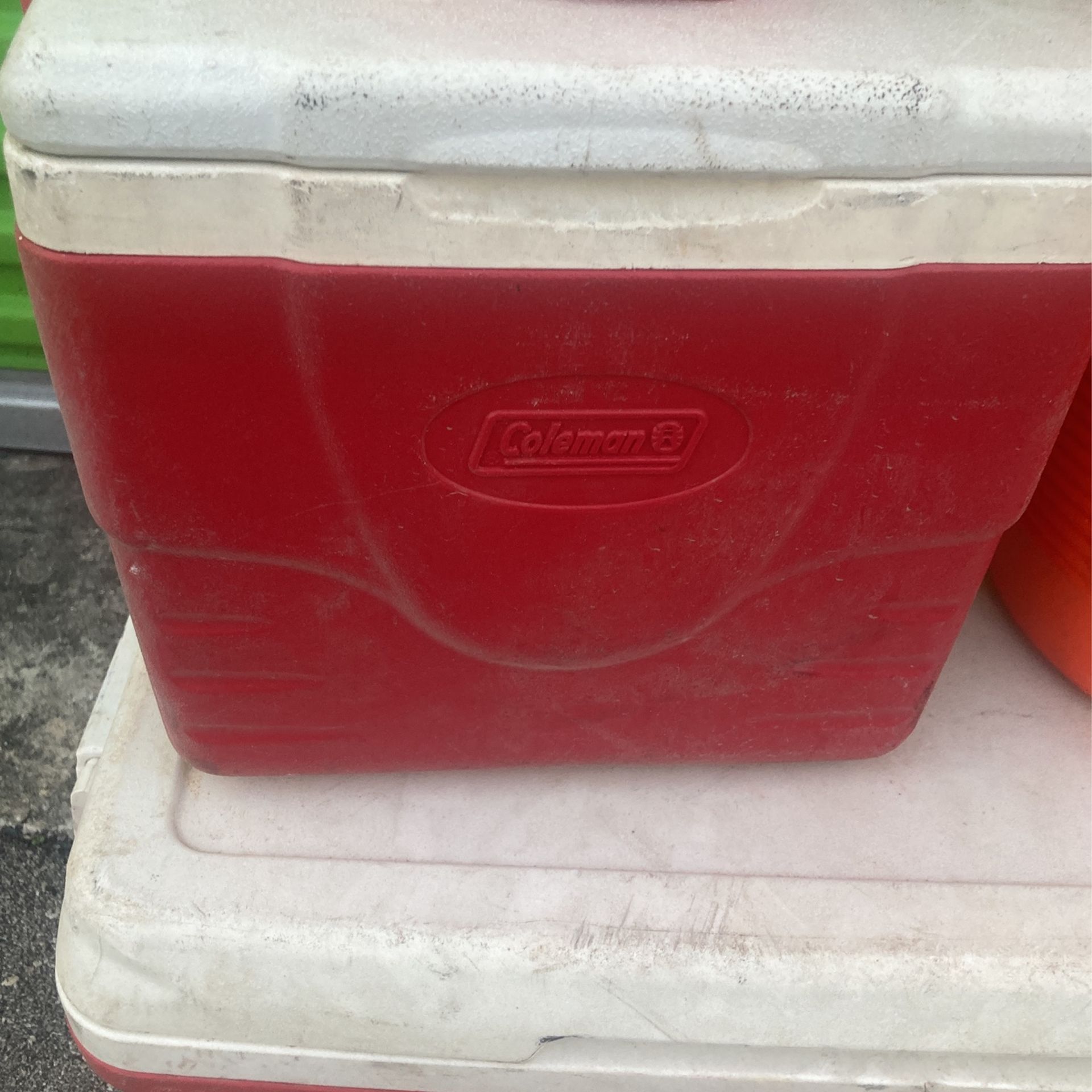 Set Of Coolers Job site Igloo Drinking Cooler Bait Fishing Construction