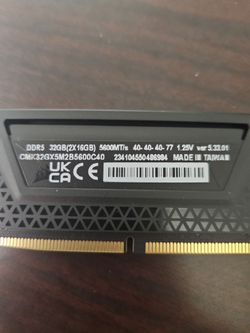 Corsair Vengeance DDR5 ram 32GB (16x2)
