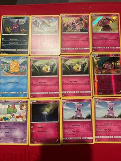 Pokémon Trading Cards Lot of 12 Cute Fairy Type