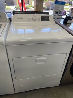 Whirlpool White Front-Load GAS Dryer