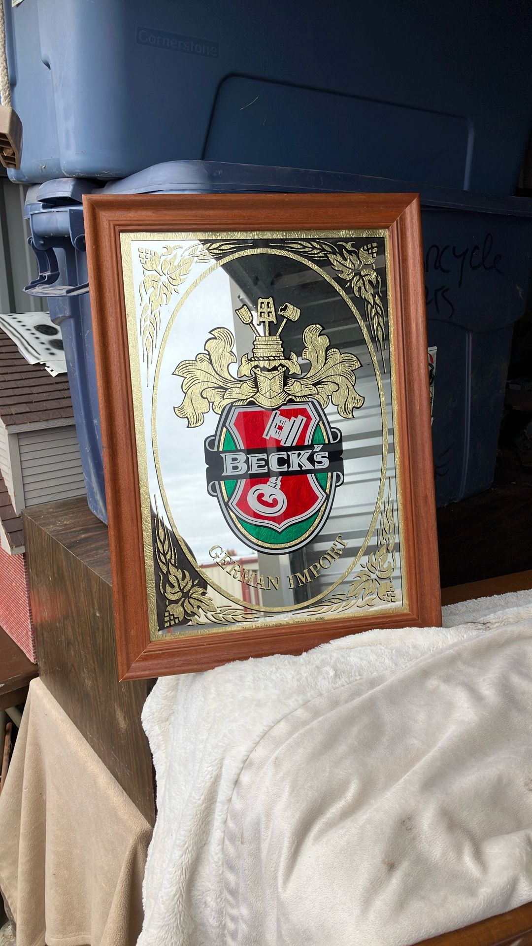 Becks Beer Bar Mirror
