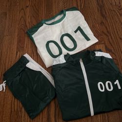 Adult Squid Game Player Costume Size Small