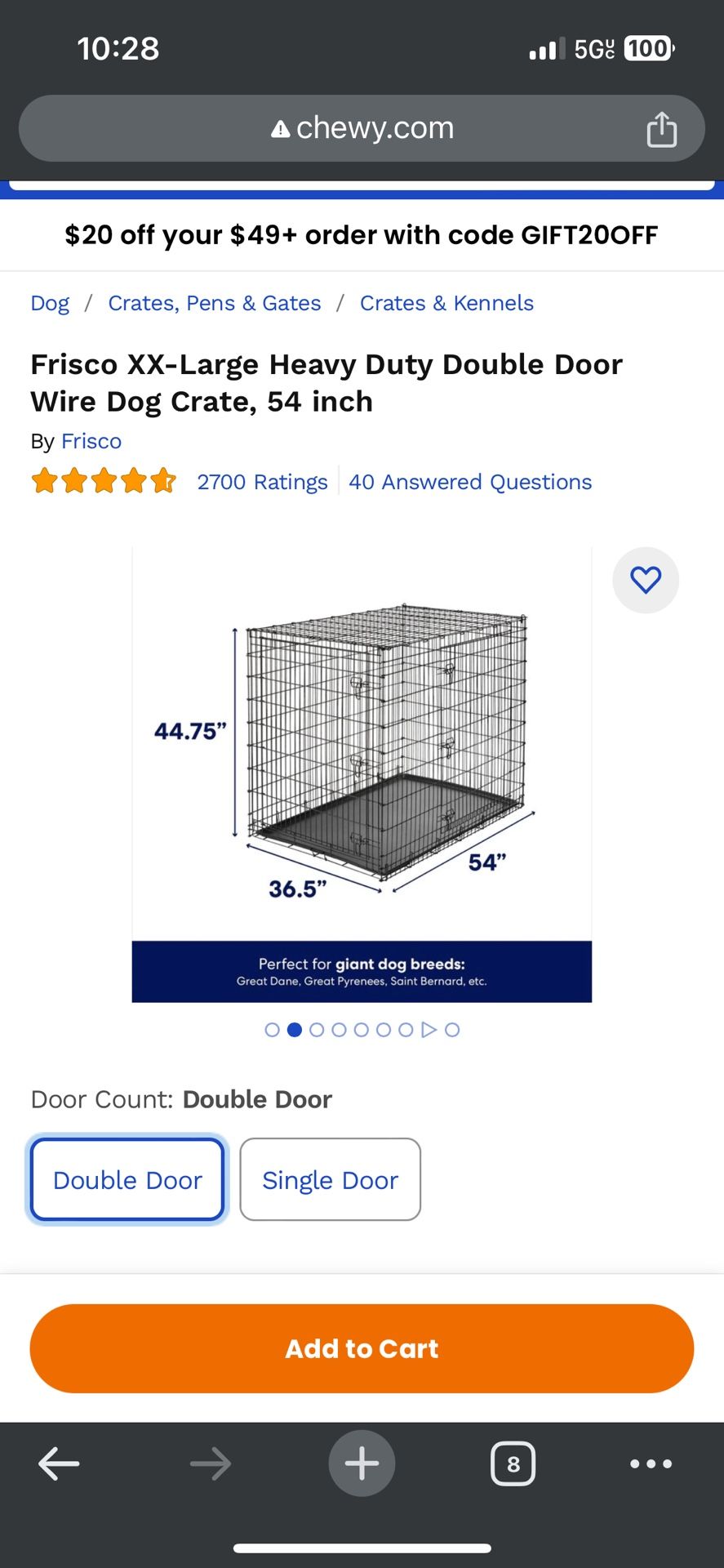 Dog Crate XXL