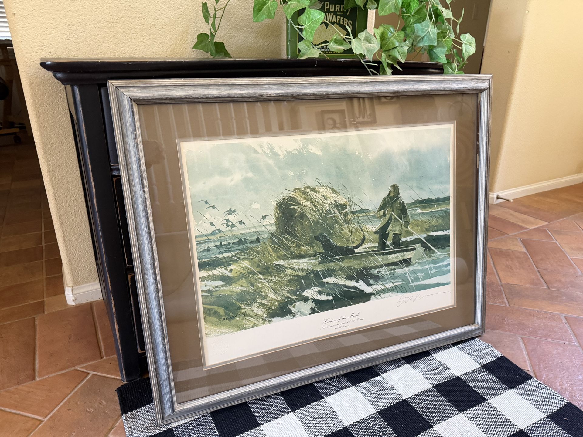 1982 Ducks Unlimited Print of the Year framed, signed, numbered