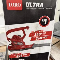 Toro Ultra Blower, Vacuum