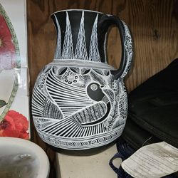 Intricate Vase Jug Pottery Clay