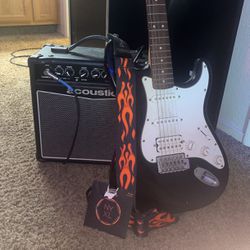 FENDER starcaster guitar & amp