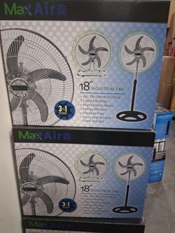18" high velocity metal fans.  Table or stand up. Brand new.  Wholesale price available