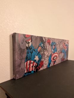 Captain America Canvas 3ftx1ft