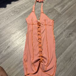 Orange/peach Dress 