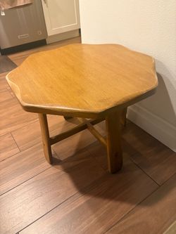 MCM  octagonal top solid wood