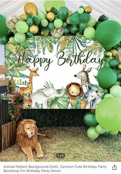 Happy Birthday Banner Safari Theme