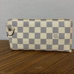 LOUIS VUITTON Damier Azur Etui Lunettes MM Glasses Case 
