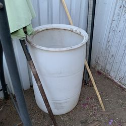 White Large Tub Container Storage Box and two saw table tools