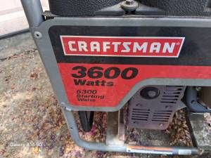 Craftsman Gasoline Generator