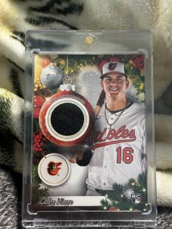 Coby Mayo Topps player worn memorabilia