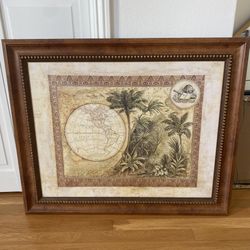 Frame Tropical Victorian Print