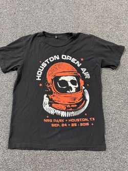Black Houston Open Air 2016 cotton t-shirt