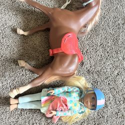 Glitter Girls Doll And Horse 
