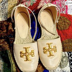Tory Burch Eleanor Leather Espadrille