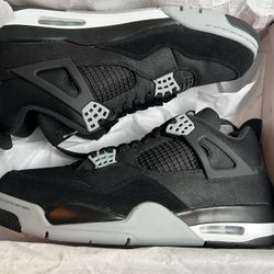 Jordan 4 Retro Black Canvas Sz 10 13  Brand new 