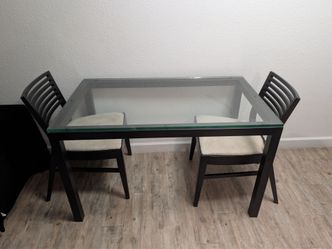 Pottery Barn Glass Desk/Table