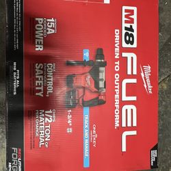 M18 FUEL ONE-KEY 18V Lithium-Ion Brushless Cordless 1-3/4 in. SDS-MAX Rotary Hammer with Two 12.0 Ah Battery