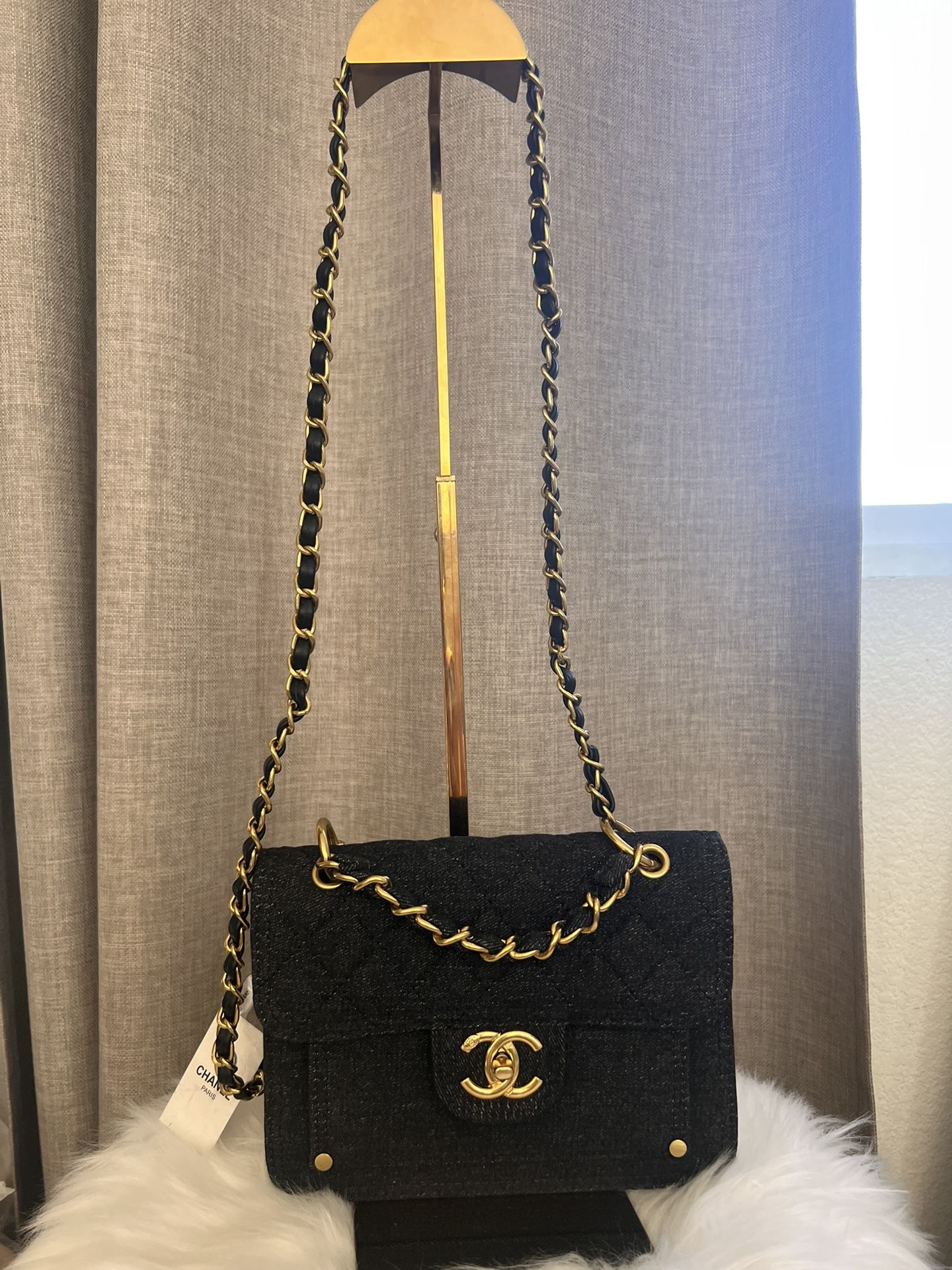Denim Shoulder Bag New Medium Size