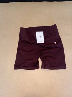 Gymshark Seamless Biker Shorts – Burgundy – NWT