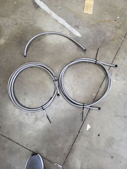 Used steelbraded 3/8 fuel line about 19 ft.