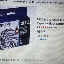 Epson 212XL Ink High-Capacity Black (only)