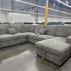 Brand New Sectional With Storage And Pull Out Bed