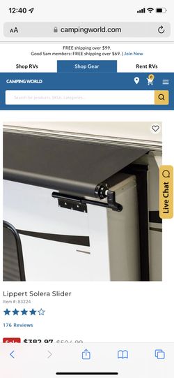 Lippert Solera Slider Topper kit 9 Feet black