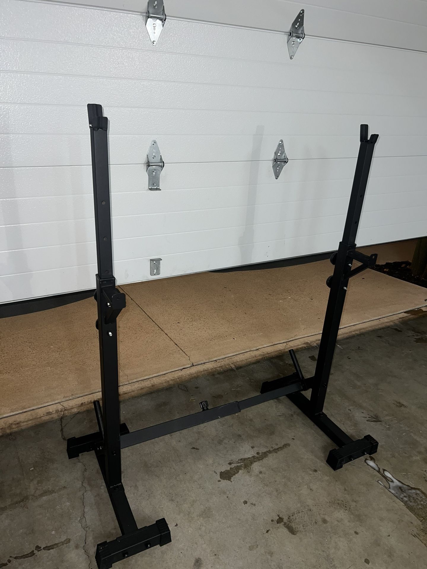 Barbell Rack Stand - Multifunctional Adjustable Squat Rack, Heavy-Duty Dumbbell Rack,Strength Training Dip Station, Home Gym Equipment,Black