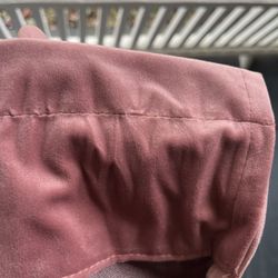 4 Pink Velvet drapes, 108 Inches Long