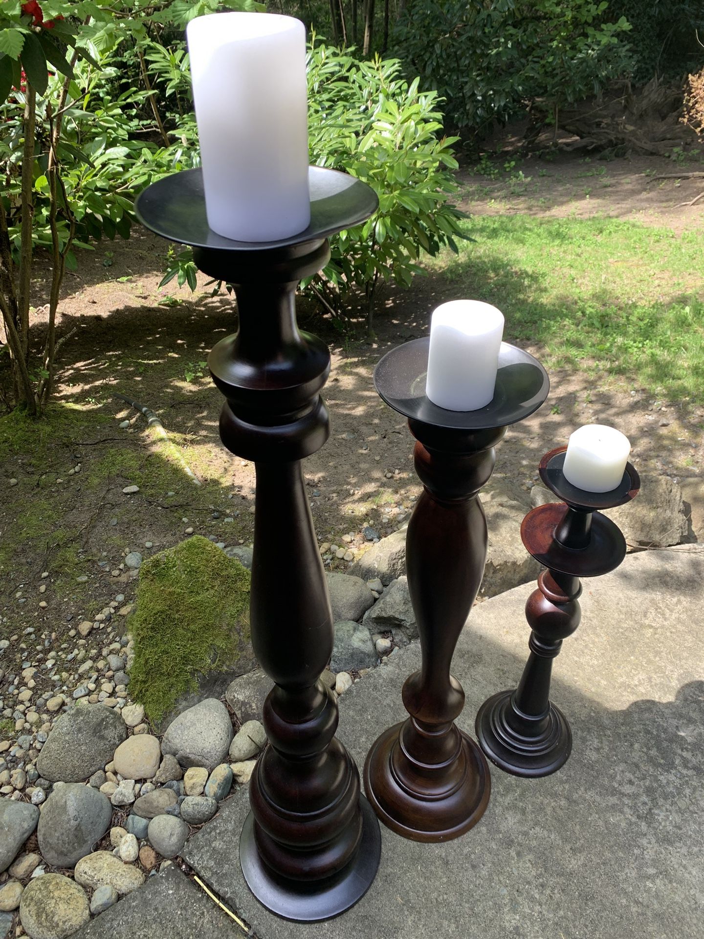 Candle Stands, Pillars, Height L42 M33.5 S24.5