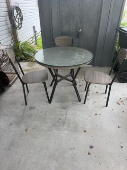 Table and chairs