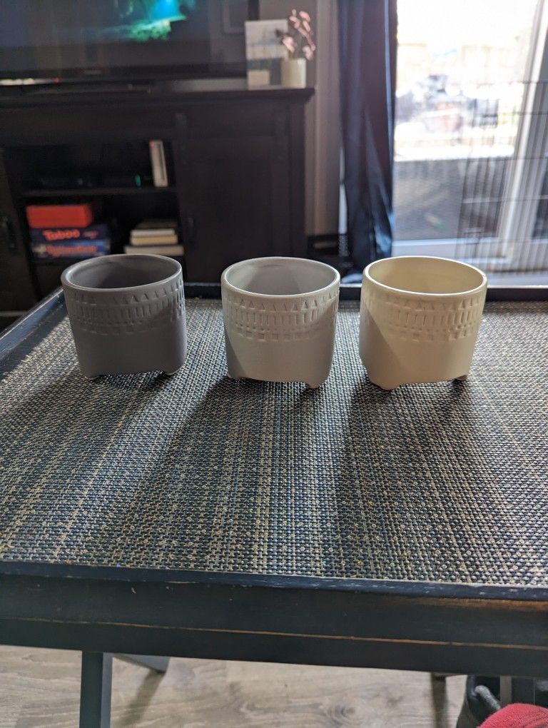 Three Small Planters