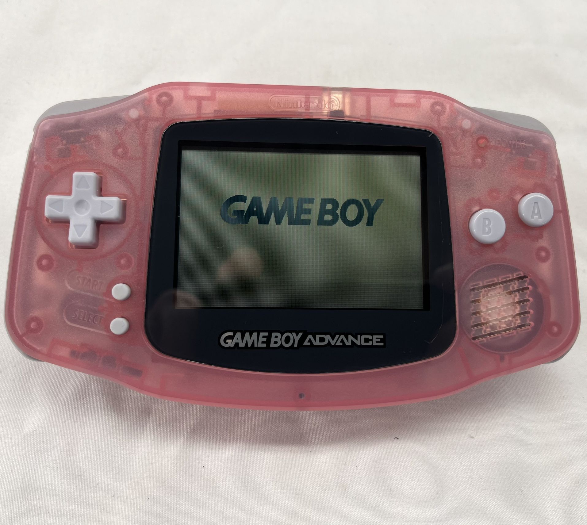 Nintendo GameBoy Advance GBA AGB-001 Fuchsia Pink Clear 