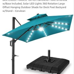 Xl Tilt Lighted Umbrella 