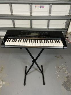 2 Casio Keyboards + Adjustable Stand – Works Great – $150